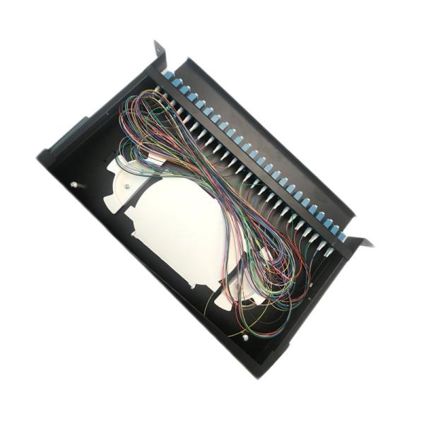 19 Inch 24 Port Fiber Optic Patch Cord Rack Mounted Drawer Style FTB-24SC/APC