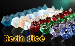Wholesale Multi -Color Resin material Dice Set#Rpg#Dnd#Coc Transparent from china suppliers