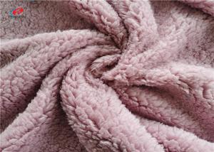 China 100 Polyester Cotton Feel 75D Fleece Blanket Fabric Knit Plain Dyed on sale