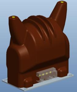 China Single Phase Electronic Current Transformer For Air Isolation Switchgear JDZ12-36 on sale