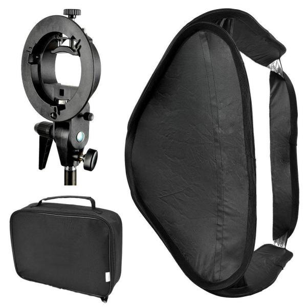 Quality Bowens Mount Foldable Softbox with S-Type Flash Bracket for Photo Studio Flash Speedlite for sale