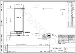 Wholesale 5.79'' 4 Color 272*792 HX8717 Based Standard E-paper Display EPD from china suppliers