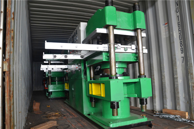 Automatic PLC Double Station Hydraulic Vulcanizing Press Machine For Rubber Products 2