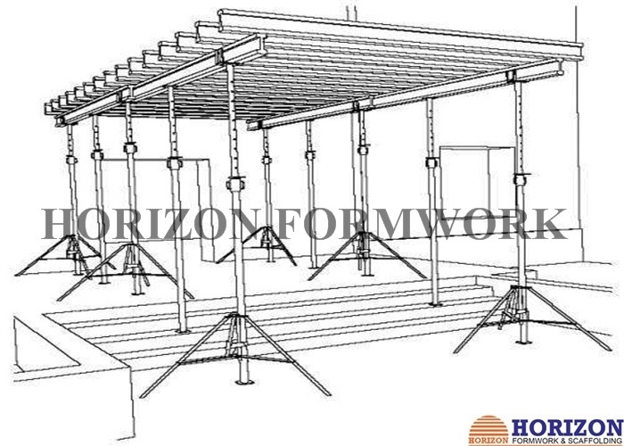 Flex - H20 Slab Formwork Systems , Solid Floor Prop Formwork For Concrete Slab
