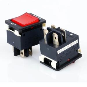 Wholesale Rocker Switch Reset Off Overload Protector Switch 16a 4 Pins from china suppliers