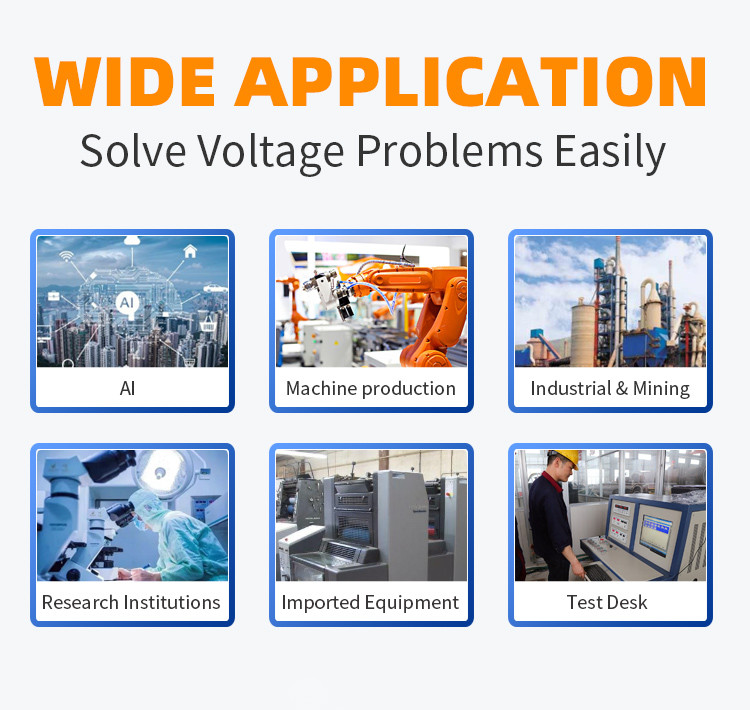 Overvoltage Overcurrent Protection Ac Automatic Voltage Regulator TSGZ Three Single Phase