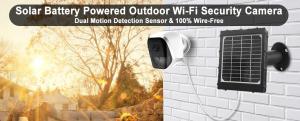 China Waterproof CCTV Solar Powered Night Vision Solar WiFi Camera on sale