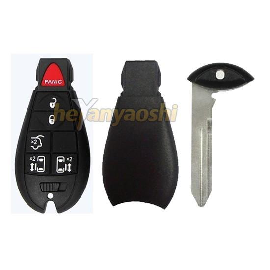 Quality Chrysler 6Buttons Smart Key Shell with Emergency Key Insert for sale
