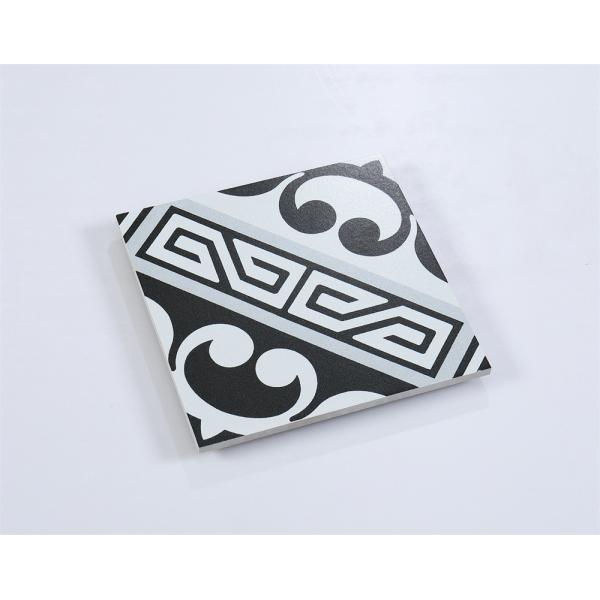 20x20cm Black Gray Ceramic Rustic Tile for Bathroom Kitchen