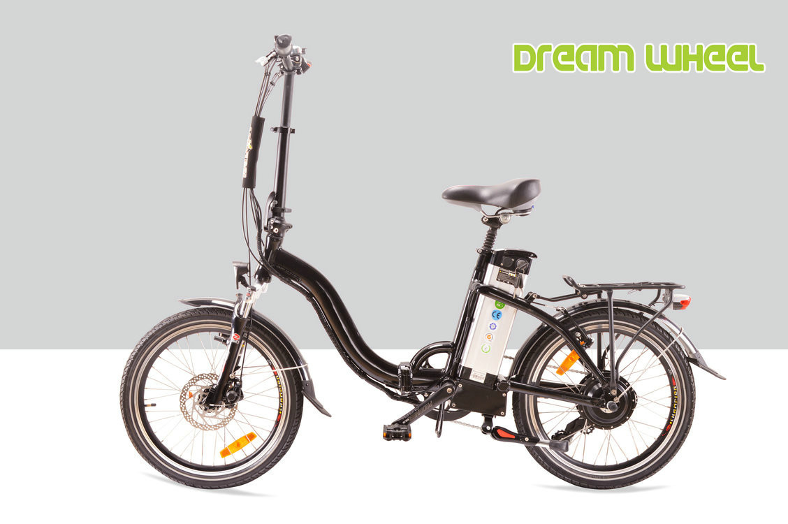 48V 500W Electric Folding Bike , Lightweight Folding Electric Bicycle 35km/h