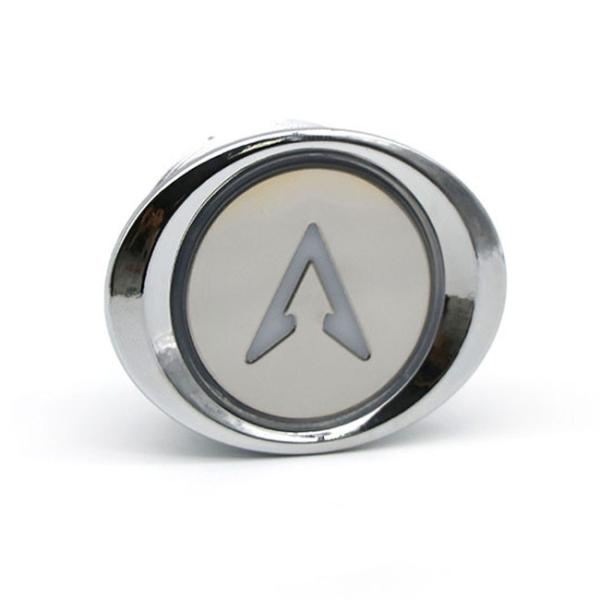 Quality COP LOP 37mm Elevator Push Button With Braille White LED Push Button Switch for sale