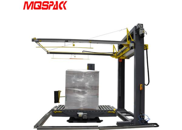 Blocking Mechanism Pallet Wrapping Machine , Convenient Semi Automatic