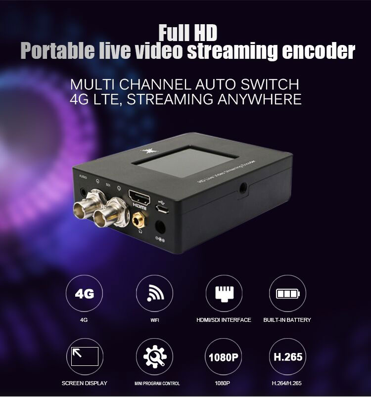 High-performance H.264 IP streaming encoder for 1920x1080P60 resolution in Beijing