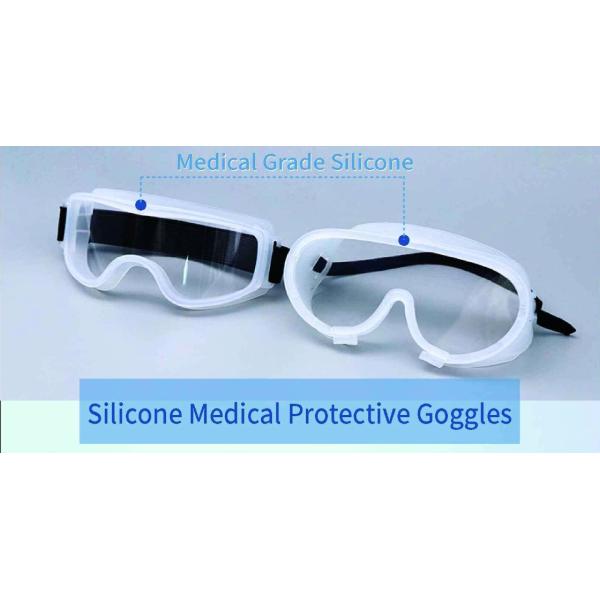 New Model Antifog Visor Vented Safety Silicone Protective Transparent Medical Goggles