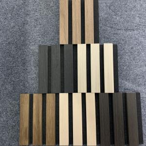 China Sound Absorption Decorative Wood Slat Wall Panel Wood Veneered Panels on sale