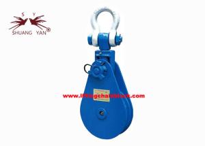 China 85 Ton Single Groove Lifting Pulley Block Heavy Duty Wire Rope Snatch on sale