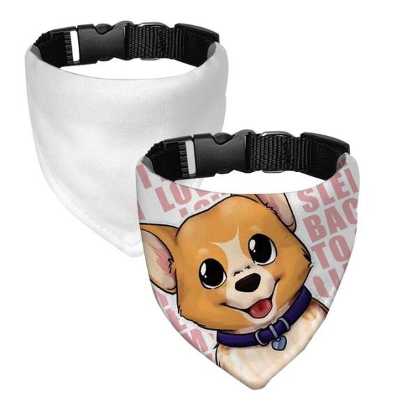 Customizable Sublimation Pet Blanks Sublimation Pet Bandana With Different Sizes