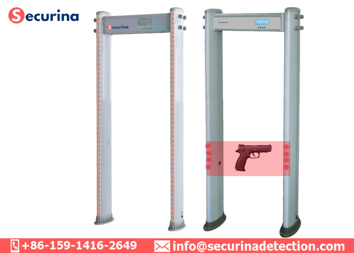 IP55 Ellipse Walk Through Security Gate , Security Check Door 300 Levels Sensitivity Calibration