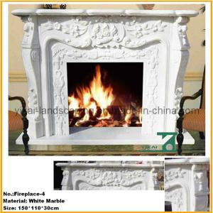 Quality European Style White Fireplace Mantel for sale