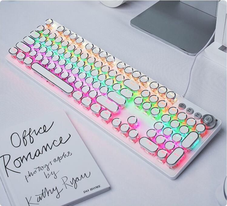 Retro Punk Mechanical RGB Keyboard Cool Keyboard