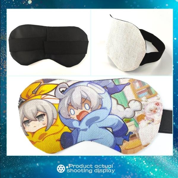 Custom Blank Linen Sublimation Eye Mask For Sublimation Photo Printing