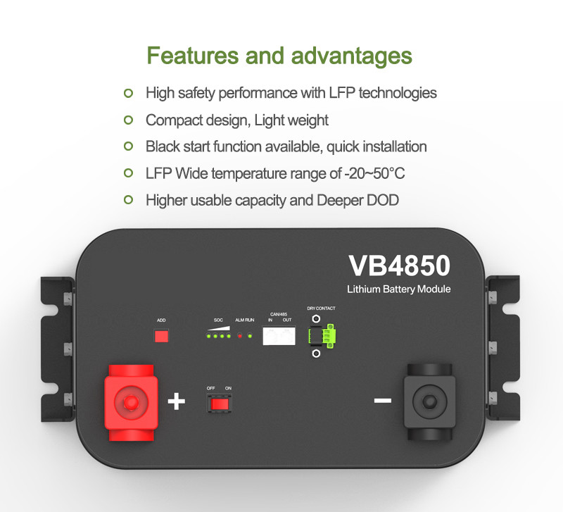 48V 50ah RV Camper Lithium Ion Batteries With 6000+ Cycle Life UN38.3 CE