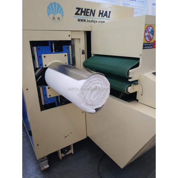 JBJ-9 Pillow rolling machine, cushion coiling packing machine, auto package machine for latex pillow, body pillow