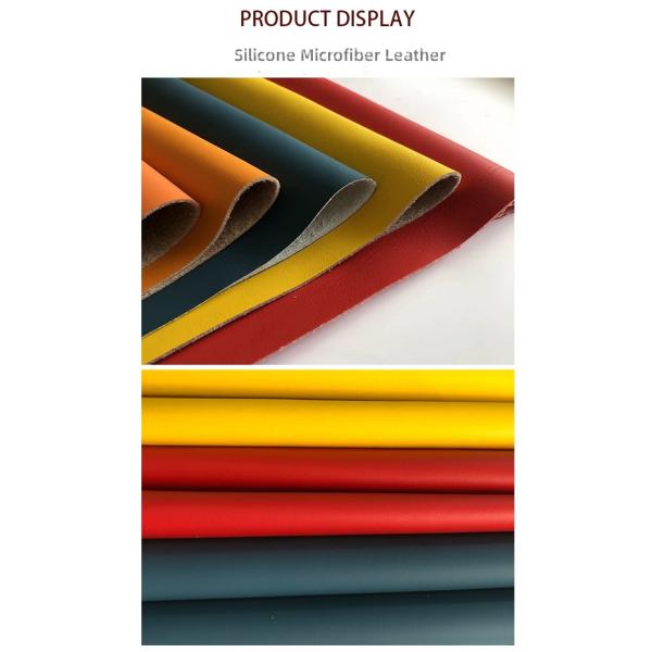 1.4mm Sofa Microfiber Leather Silicone Microfiber Composite Leather