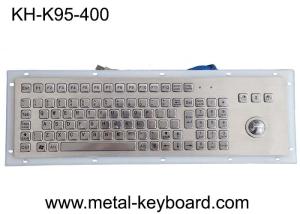 China IP65 Panel Mount SS Metal Keyboard With Trackball on sale