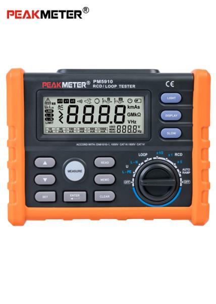 Quality Auto / manual range RCD Loop Tester Digital Multimeter for GFCI  Trip - out Current / Time for sale