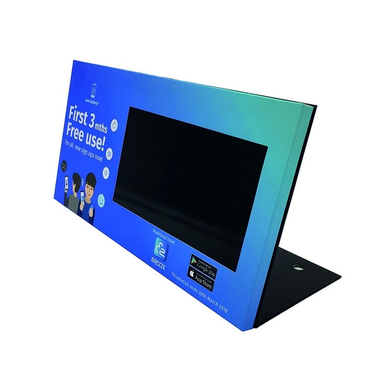 10 inch high resolution video pop display,video micro shelf talker POS display for stores