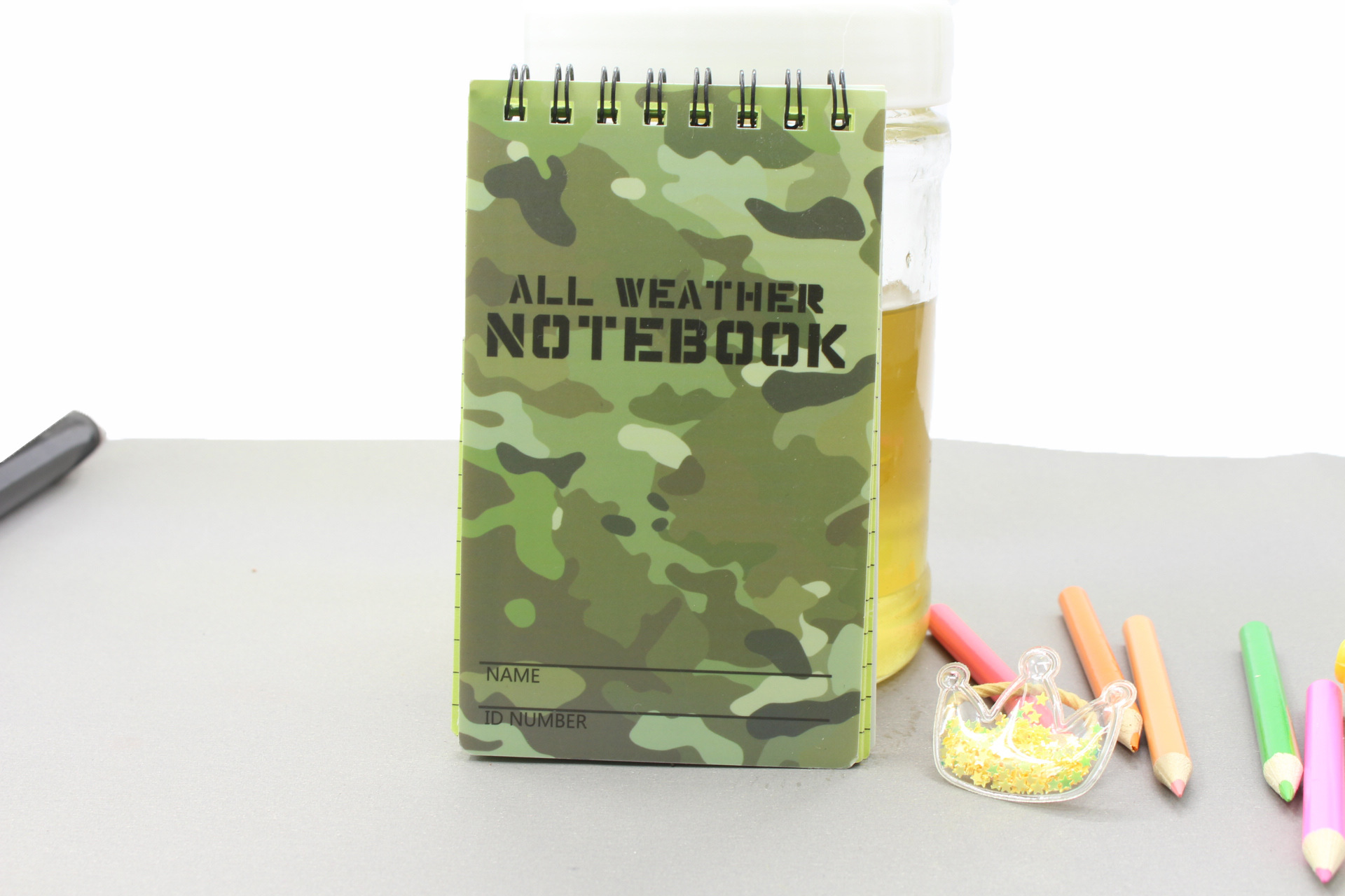 Foreign Language Learning Diary Notepad Waterproof Printed Notebook with Coil Binding