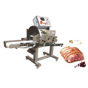 Cooked Meat Processing Machine , Beef Slicing Cutting Machine With Neatly