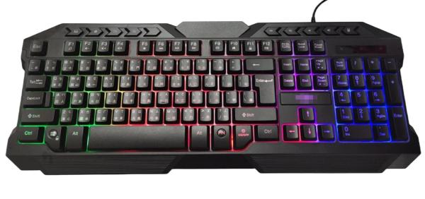 Quality 19 Key No Punch+tri Color Backlight Esports Grade Response black Matte Top Cover Keyboards Mouse Combos With Colorful Floating Key Positions for sale