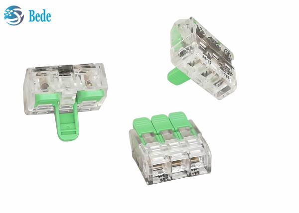 Quality Lever Wire Splicing Connector Quick Terminal Blocks 3 ways 450V 32A OJ263 for sale