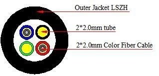 IP67 FTTA Fiber Optic Patch Cord Cable NSN LC Fibre Patch Leads 2 Core