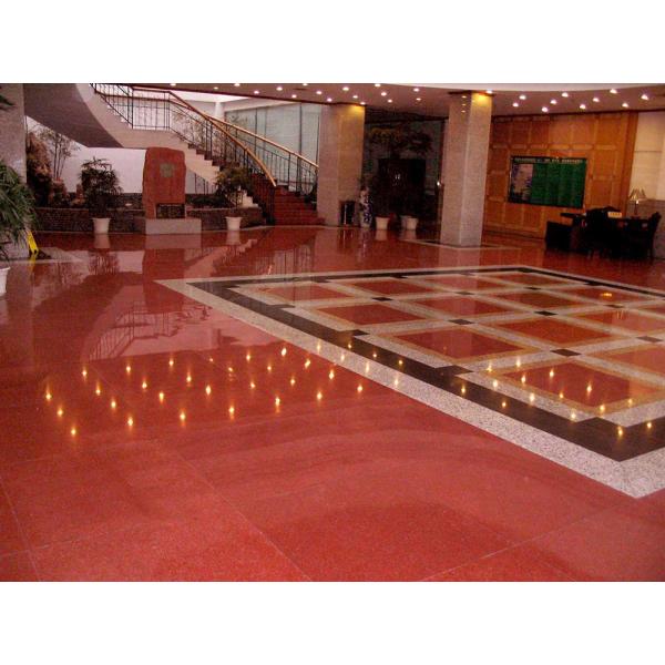 Red Color Rough Granite Kitchen Countertop Floor Tiles 50x50 Slab 2.73 g/cm3