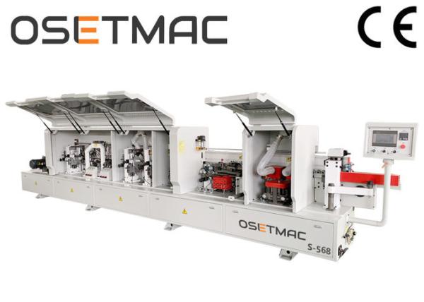 Quality Touch Screen Woodworking Edge Banding Machine Trimming Scraping Buffing for sale