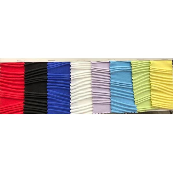 Strip Plain Dyed 165cm 250gsm Stretch Knitted Fabric Crinkle polyester jersey material