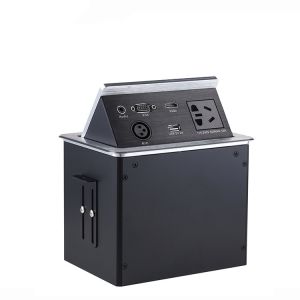 Buy cheap High End Custom Desktop Conference Table Socket Hidden One - Key Popup Box from wholesalers
