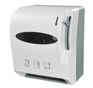 China Level Push Activated Roll Paper Hand Towel Dispenser, ABS plastic, White color, wall mounted on sale
