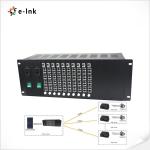 4-Ch F/O Telephone Converter, FXO/FXS, FC, 20km
