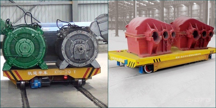 High Performance Rail Transfer Cart Platform Structure Customized Color