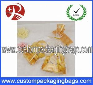 Plastic Flat Bottom Bag / Clear OPP Bag Bread Packing Biodegradable 