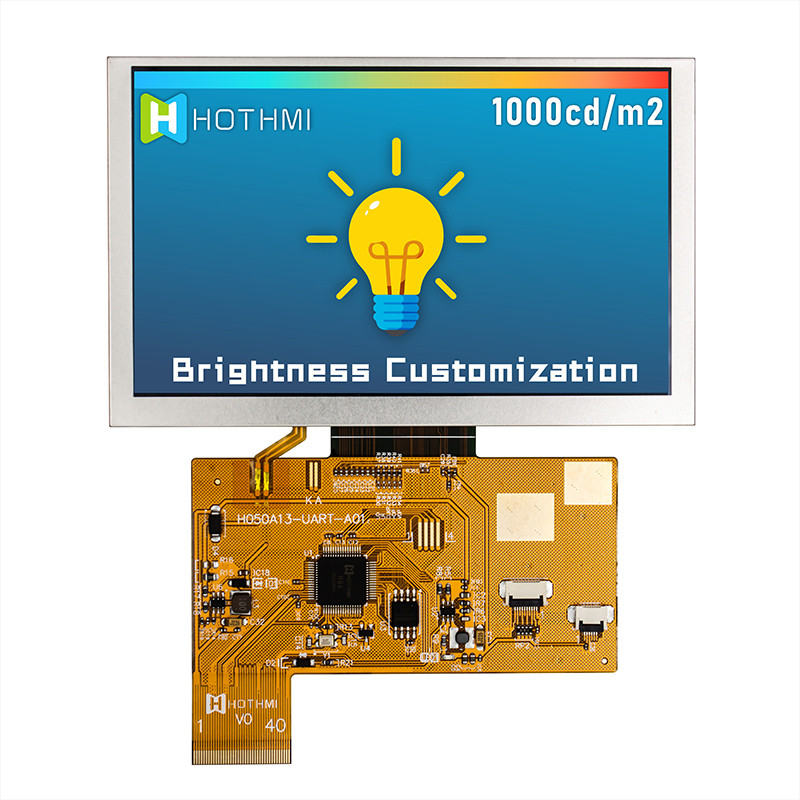 5.0 Inch Smart Serial 800x480 UART TFT Display Screen Sunlight Readable