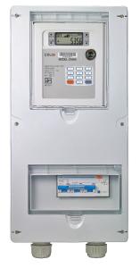 Single Position Three Phase Electricity Meter Box IP54 With Hinges , Lock And Key