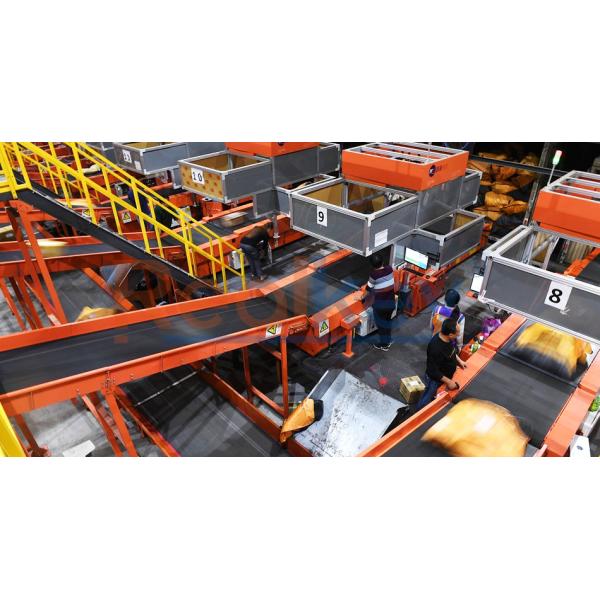 Flexible Custom Conveyor Belts Modular Structure For Warehouse