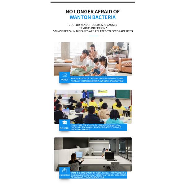 FCC Remote Control LED UV Light Sterilizer Lamp