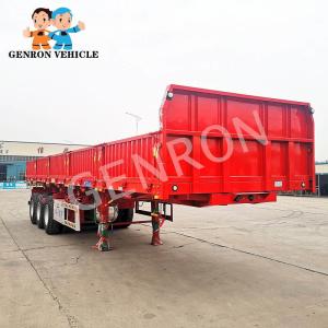 Wholesale 30 - 40 Tons Capacity Drop Side Semi Trailer Drop Side Dump Trailer from china suppliers