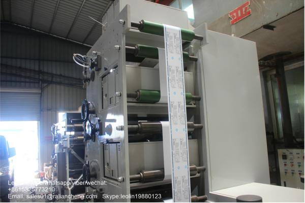 Quality 600mm Width 4 Color Flexo Printing Machine 100 M/Min Printing Speed CE Approved for sale